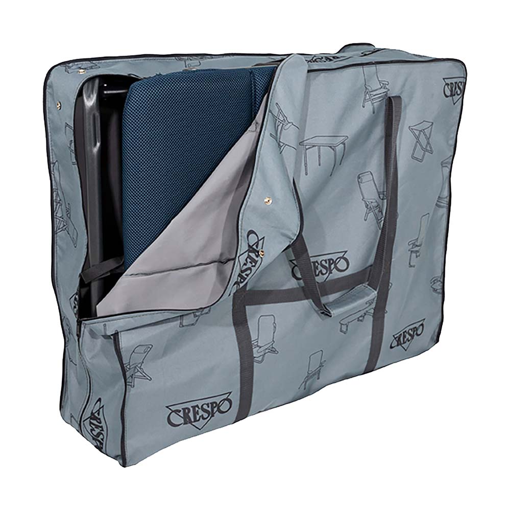 1109980 A luxury carrying bag for Crespo furniture. Ideal for safely transporting the Crespo furniture. The bag is made of 600D polyester. The bag is adjustable by the double zip. The bag has a zip and strong straps. Provides extra protection against damage.