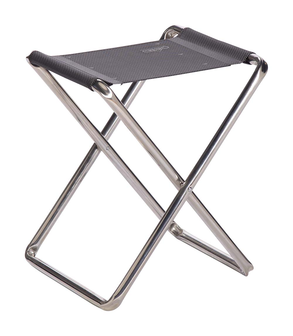 1148085 A sturdy and comfortable stool/footrest. When combined with a tray M-201, this stool can also be used as a side table. Easy to fold and compact for storage.
