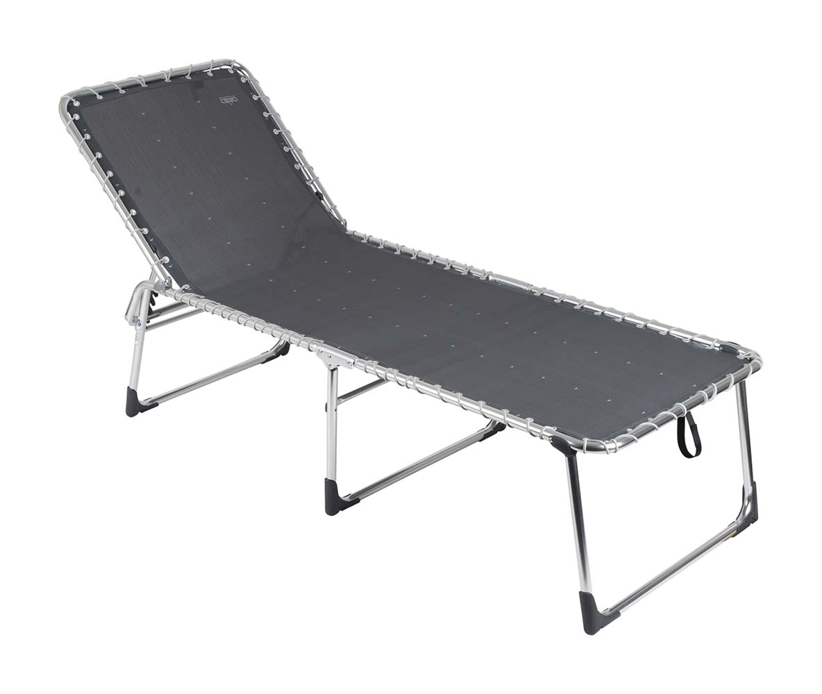 1148248 An extremely comfortable and extra high lounger. The backrest of this lounger can be placed in 5 positions and this lounger offers optimum comfort due to the elastic attachment of the cloth. The lounger is extra wide, extra long and extra high to make getting and out easy. Can be folded flat.  Folded up (LxWxH): 81x68x21 centimetres. Maximum load: 140 kilogram.