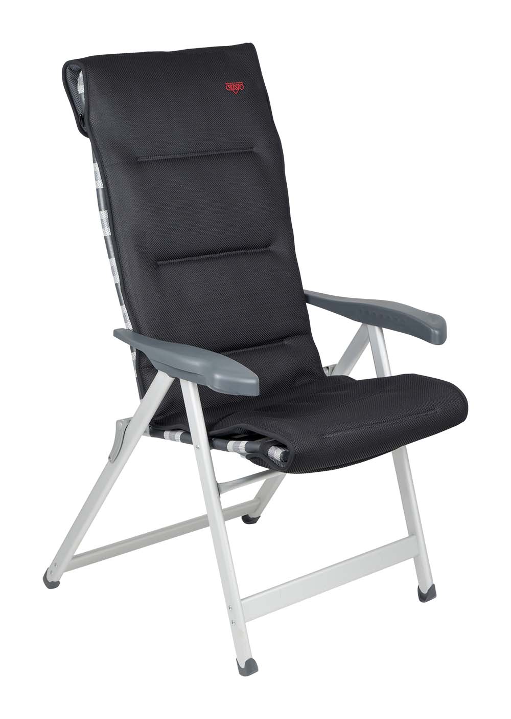 1149282 A luxury chair cover for extra comfort with every folding chair. This chair cover has a different colour on the fore and rear sides. This means that the cover can be used both ways round.   Offers extra comfort though its padded 3D material. The comfortable padding of this material allows for extra air circulation.  The chair cover can be used on any chair using the eyelet and loop construction.