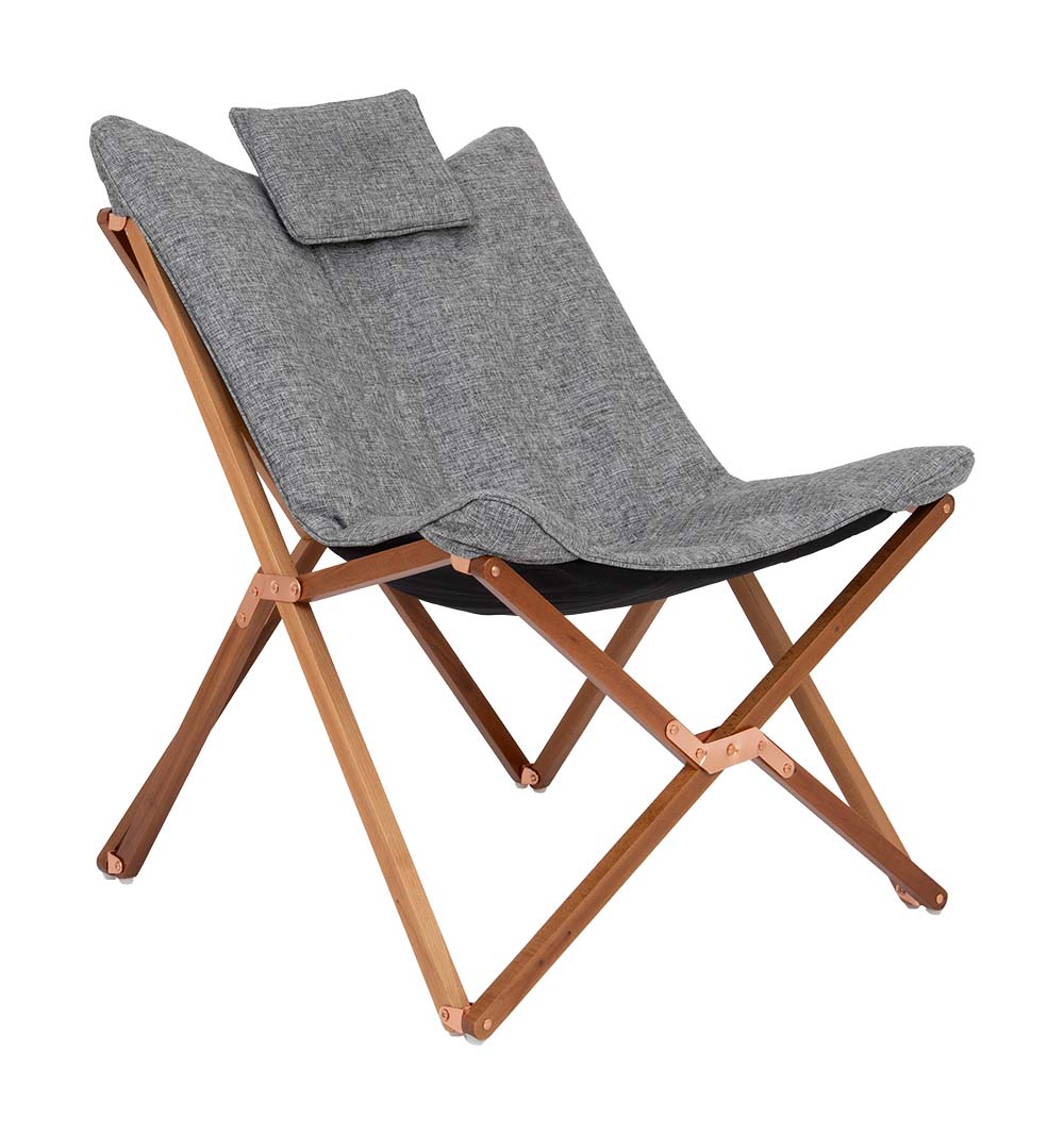 1200369 Bo-Camp - Urban Outdoor collection - Relaxstoel - Bloomsbury - M - Oxford polyester - Grijs