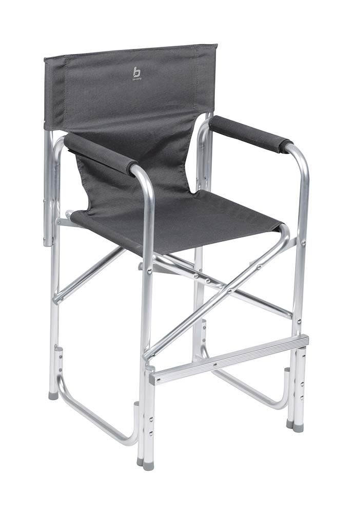1204776 Een lichtgewicht en veilige kinderstoel. Deze stoel is extra stevig, zeer stabiel en daarnaast hoog genoeg om kinderen aan tafel te zetten. Inclusief een kindveilige sluiting. Beschikt over een lichtgewicht aluminium frame en een comfortabele 600 denier polyester bekleding. Eenvoudig in te klappen en compact mee te nemen (ingeklapt lxbxh): 86x47x17 cm. Zithoogte: 52 cm. Zitdiepte: 33 cm. Zitbreedte: 40 cm. Ruglengte: 39 cm. Maximale belasting: 80 kg.