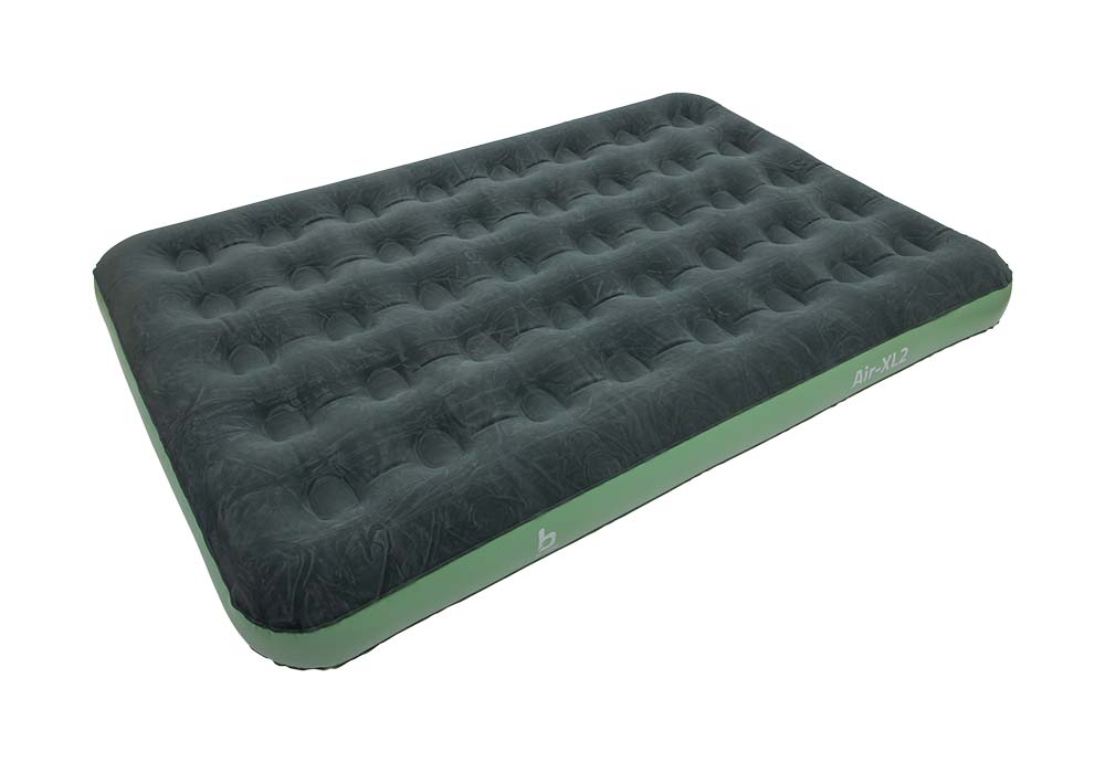 3107001 A comfortable, durable and extra long air mattress. Has a large filling opening with double valve. This allows the air mattress to rapidly inflate and deflate. Equipped with an extra soft suede top layer for extra comfort.
