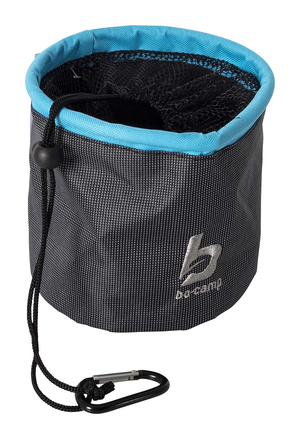 4117380 A handy storage bag for clothespins. Contains a carabiner hook to hang the pouch on, for example, a tumble dryer or drying rack. Made of luxurious two-tone 600D Oxford Polyester.
