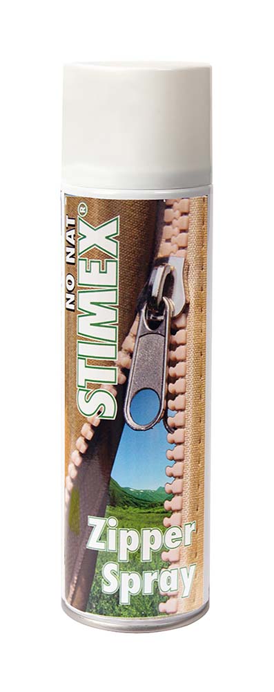 5612710 Stimex Zipper Spray is a high-performance lubricant for zippers. Ideal for protecting, water proofing and lubricating zip fasteners, hinges, caravan tracks and rubbers.