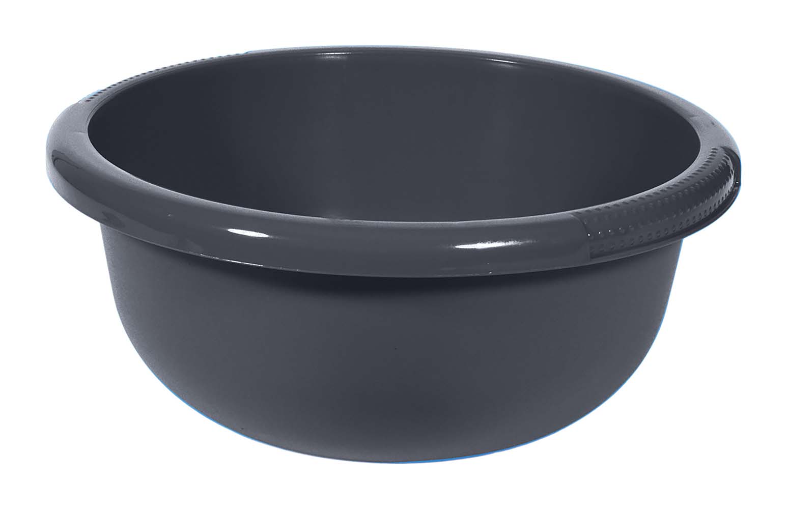 6302131 A solid round washing up bowl. Easy to carry because of the wide edge. This bowl has a content of 10 litres.