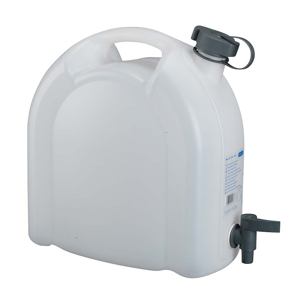 6604050 A very sturdy jerrycan with a tap. Easy to use with the sturdy handle, the screw cap and the tap to pour. Improved hygiene because the tap is simple to remove and clean