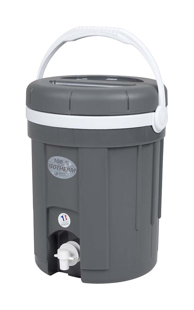 EDA - Water-/Sapcontainer - Met kraan - Grijs - 4 Liter