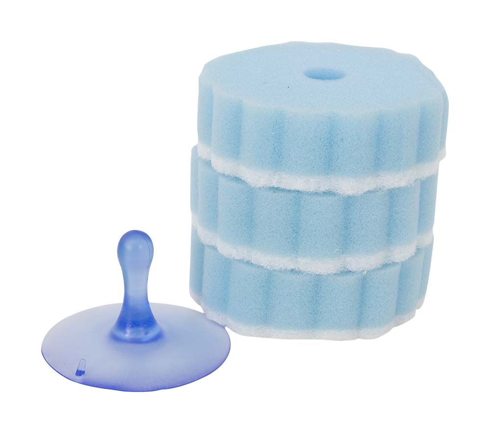 Gimex - Sponge with Holder - Blue - 4 Pieces
