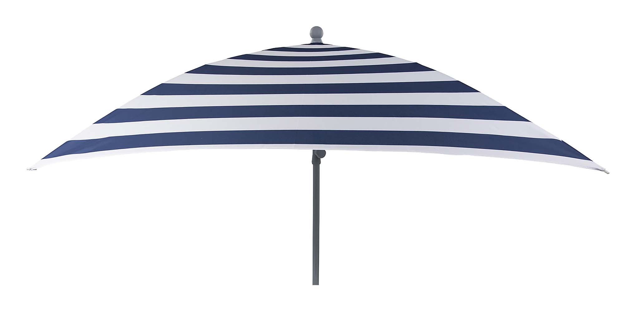 7267299 A sturdy square parasol. Includes height-adjustable steel handle for use in the sand, in a parasol base or in a table opening. Ideal for the beach, camping or garden. Equipped with a sturdy 160 gr/m² polyester cloth. Also very easy to carry. The parasol stem has a diameter of 25 millimeters.