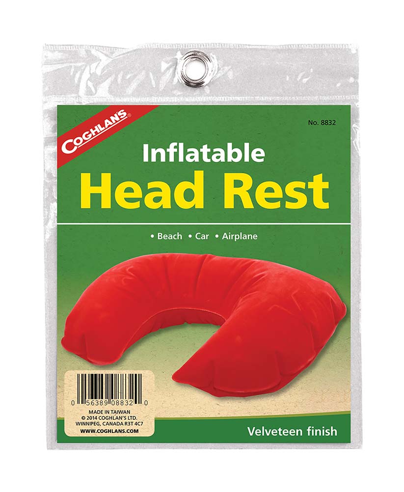7698832 A handy and inflatable neck pillow. This neck pillow provides extra comfort with the velvet finish. Compact to carry and therefore ideal for travelling.