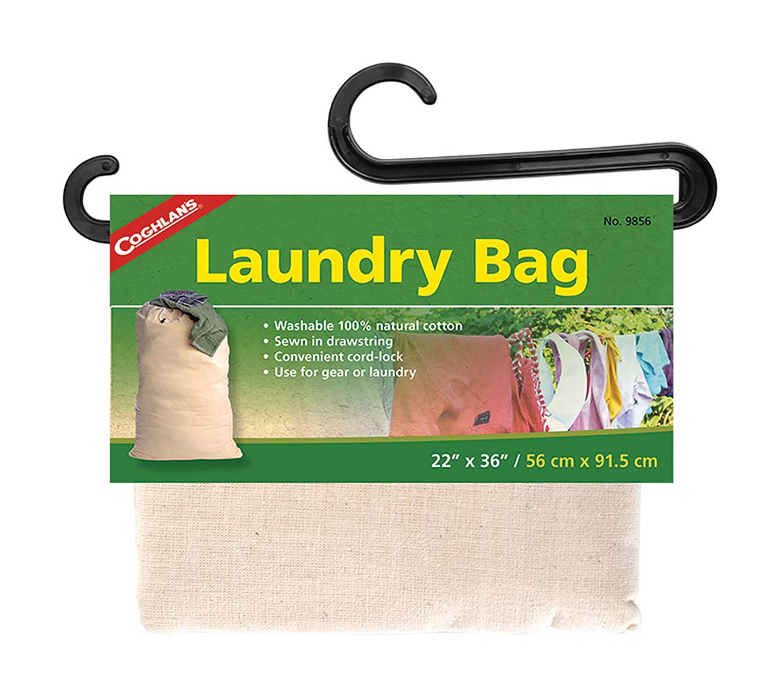 7699856 A solid laundry bag. Ideal to take the laundry to the washing machine or laundrette. This laundry bag of 100% cotton is washable and easy to close with the drawstring.