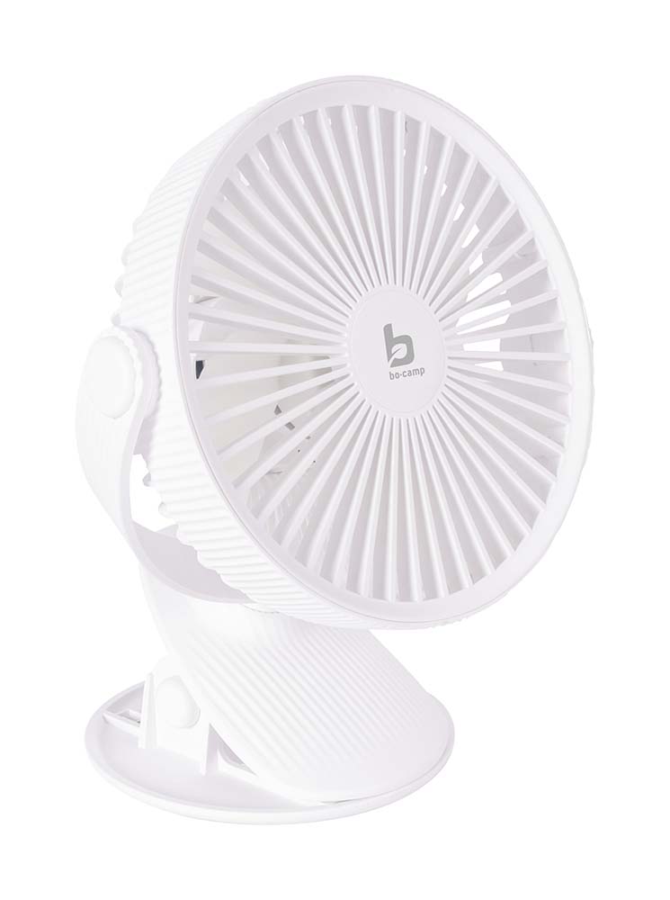 8520954 A handy table fan with clamp. If you need a cooling off, this is the ideal outcome during hot days. Easy to attach to the edge of a table, chair or other similar surface with the clamp. The fan is adjustable in the desired position. Very suitable for camping, at home, on the balcony etc. The battery can be charged via USB. Battery capacity: 1200mAh.