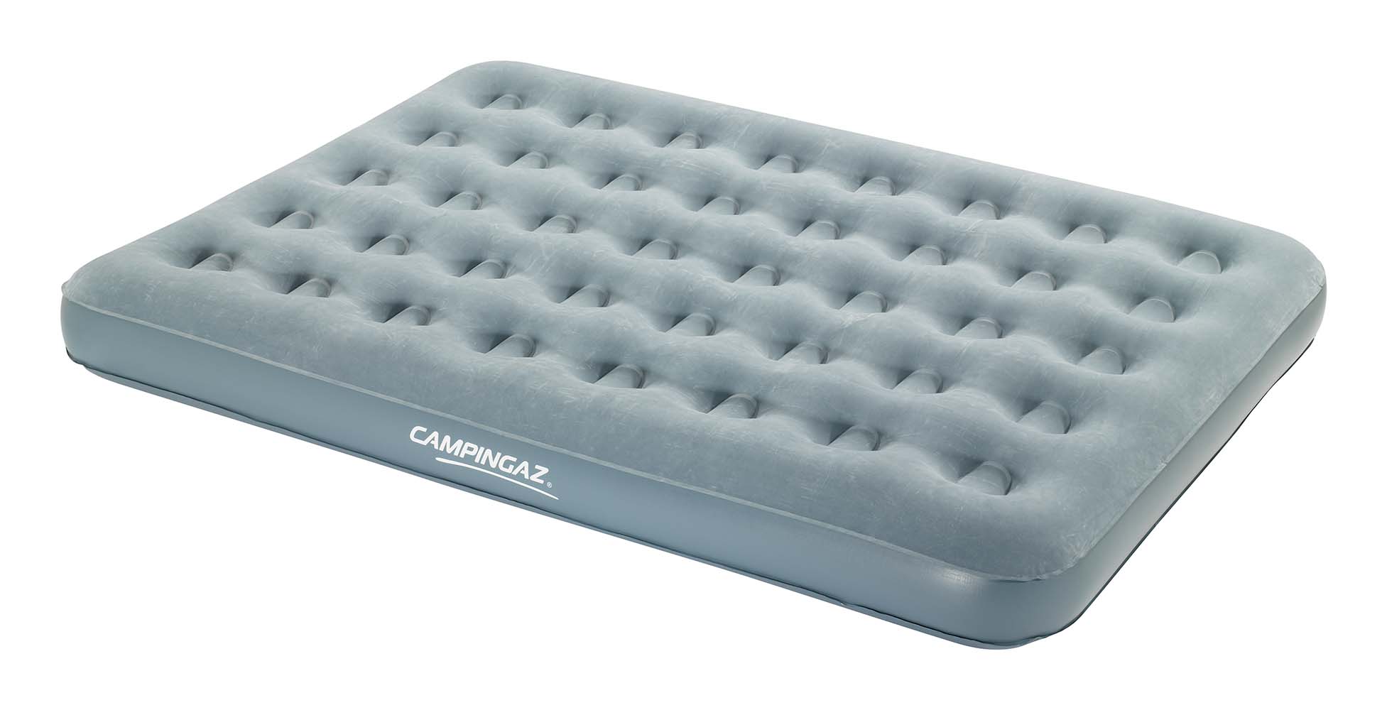 8821960 A comfortable double air mattress. Suitable for indoor and outdoor use. Made of high-quality PVC without plasticisers. The air mattress therefore has a higher resistance to leaks, is extra strong, springy and environmentally friendly. In addition, the mattress features a soft top layer and a patented double valve. Delivered with a carry bag.