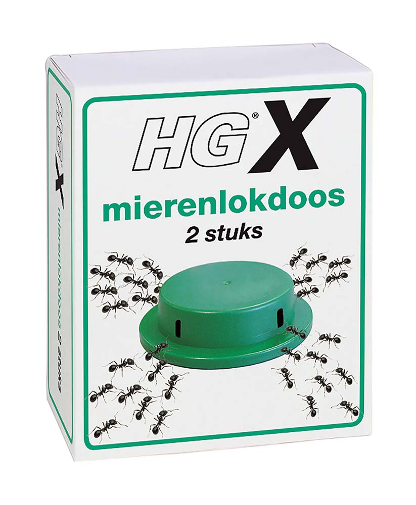 9323705 This ant box is an extremely effective way to get rid of ants in the house, on the terrace or in the garden. From the ant box, the ants take the active substance to the ant nest, killing them in the nest. The HG ant lure box is therefore a very clean method to combat ants and can be used both indoors and outdoors.